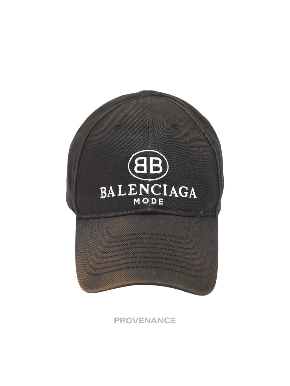 🔴 Balenciaga BB Mode Cap - Faded Black